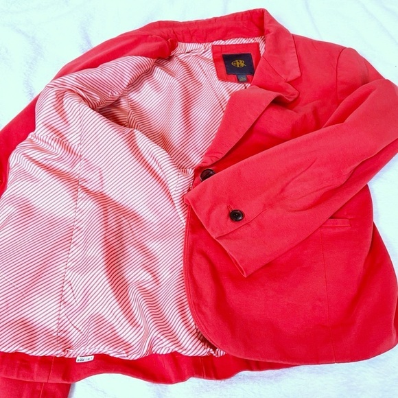 Outback Red 3/4 Sleeve Casual Blazer Jacket Coral Pink Single Breasted Small - Picture 8 of 8